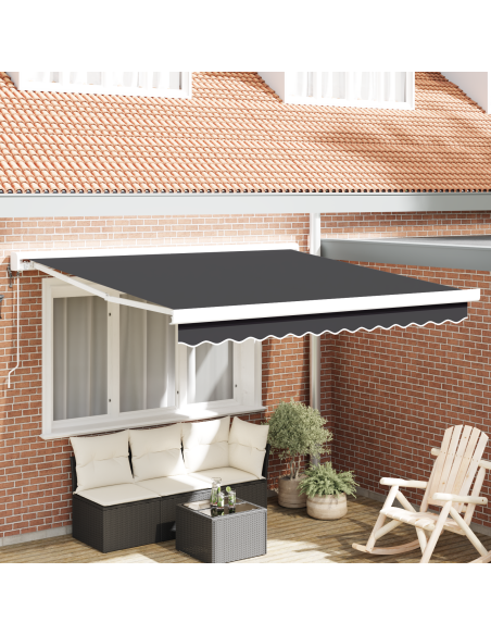 Tenda Retrattile Automatica Antracite 300x250 cm