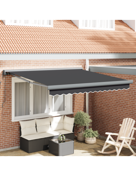 Tenda retrattile automatica antracite 300x250 cm