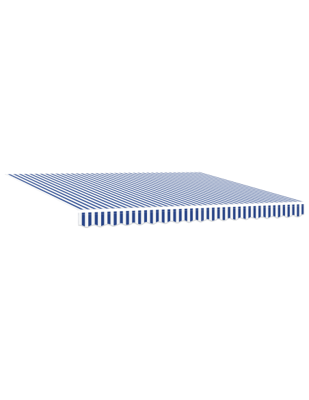 Tenda Retrattile Automatica Blu e Bianca 350x250 cm