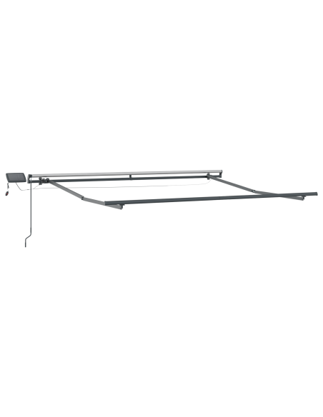 Tenda Retrattile Manuale con Striscia LED Multicolore 350x250 cm