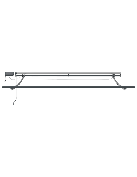 Tenda Retrattile Manuale con Striscia LED Multicolore 350x250 cm