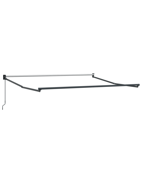Tenda retrattile manuale strisce gialle e grigie 350x250 cm