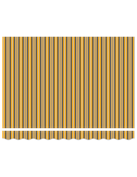 Tenda retrattile manuale a strisce multicolore 350x250 cm