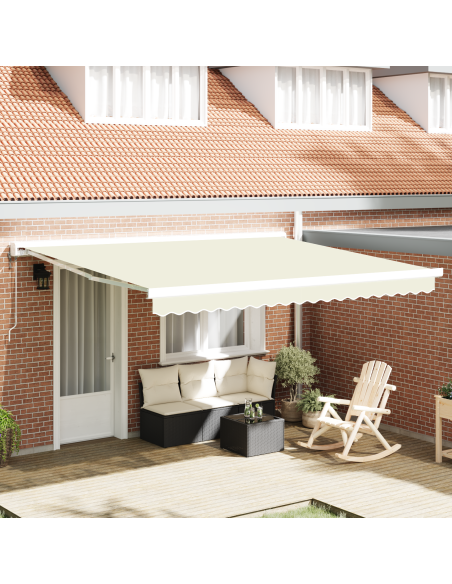 Tenda Retrattile Manuale Panna 400x300 cm