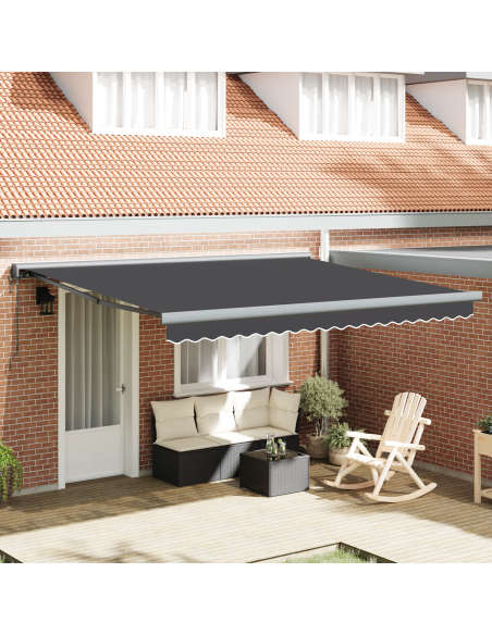 Tenda Retrattile Automatica Antracite 400x300 cm