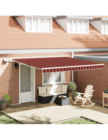 Tenda Retrattile arancione e marrone 400 × 300 cm