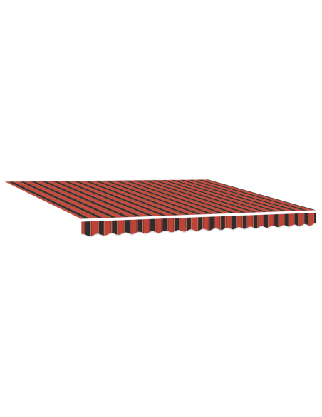 Tenda Retrattile Automatizzata con LED Arancione e Marrone 400x300 cm