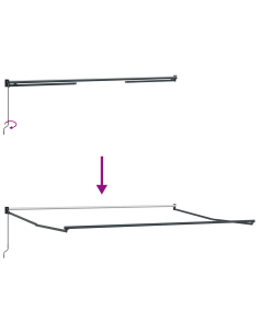 Tenda Retrattile Arancione e Marrone 400 × 300 cm 2