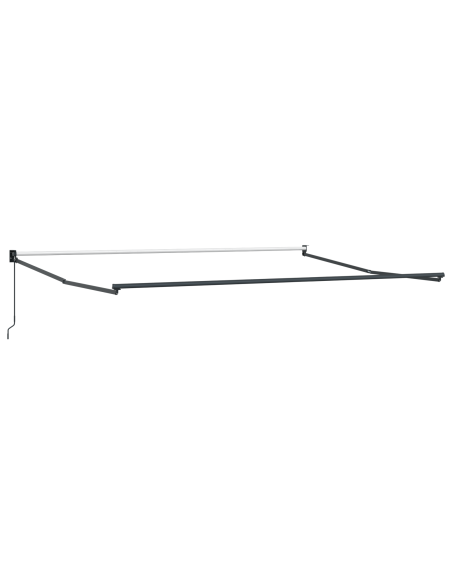 Tenda Manuale Retrattile Arancione e Marrone 400x300 cm