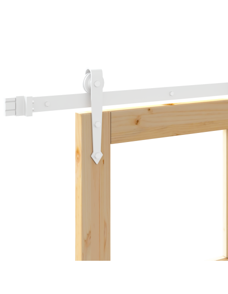 Set di porta scorrevole  con hardware 61x198.5 cm in legno massello di pino