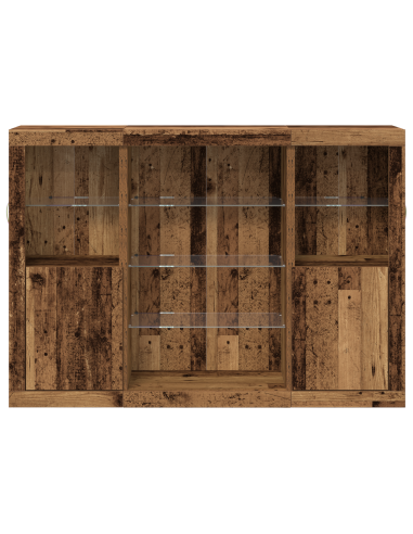 Madia LED Legno vecchio 142,5 x 37 x 100 cm Legno multistrato