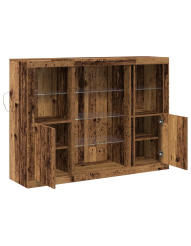 Madia LED Legno vecchio 142,5 x 37 x 100 cm Legno multistrato