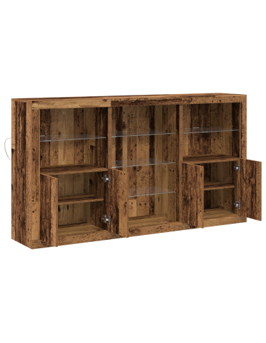 Madia LED Legno vecchio 181,5 x 37 x 100 cm Legno multistrato