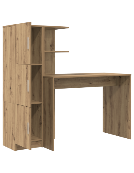 Scrivania con storage Legno di Rovere Ingegnerizzato