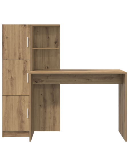 Scrivania con storage Legno di Rovere Ingegnerizzato