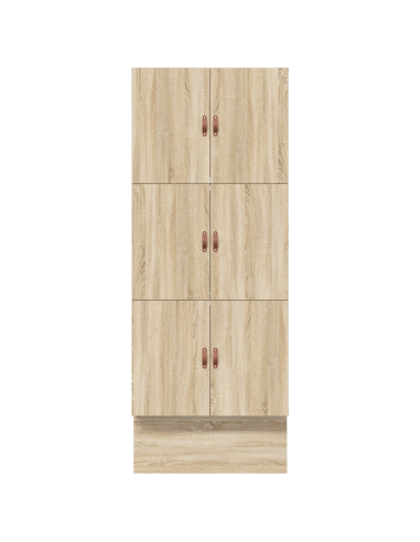 Struttura letto con contenitore Rovere Sonoma 90 cm