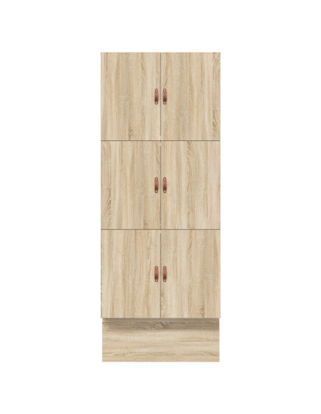 Struttura letto con contenitore Rovere Sonoma 90 cm