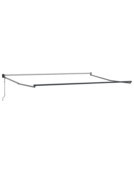 Tenda Retrattile Automatica con LED Gialla e Arancione 400x350 cm