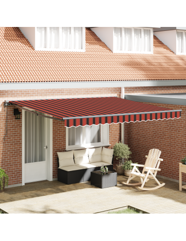 Tessuto per Tenda Giallo e Arancione 400 × 350 cm Poliestere