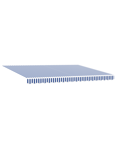Tenda Retrattile Manuale Blu e Bianco 450x300 cm