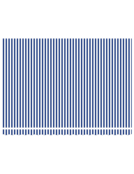 Tenda retrattile automatica blu e bianca 450x300 cm