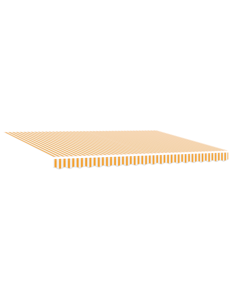 Tenda Retrattile Manuale Arancione e Bianca 450x300 cm