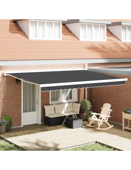 Tenda Retrattile Automatica Antracite 450x300 cm