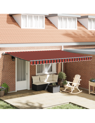 Tenda Retrattile arancione e marrone 450 × 300 cm