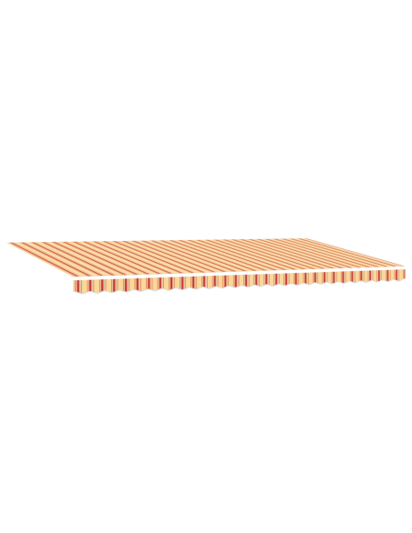 Tenda Retrattile Automatica con LED Giallo e Arancione 600x350 cm