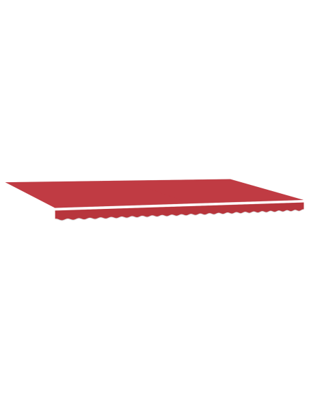 Tenda Retrattile Manuale con LED Rossa 600x350 cm