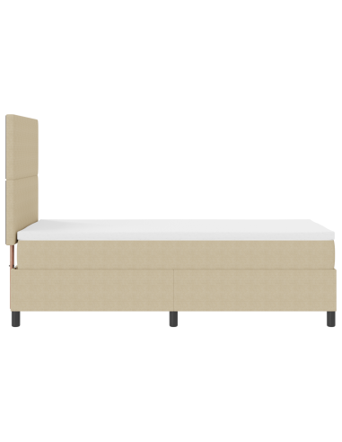 Letto a Sorgente LED Grigio chiaro e bianco 100 x 200 cm