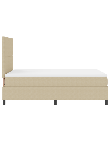 Letto a Sorgente LED Grigio chiaro e bianco 120 x 190 cm