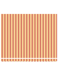 Tenda Retrattile Giallo e Rosso 400 × 300 cm Tessuto e Metallo 2