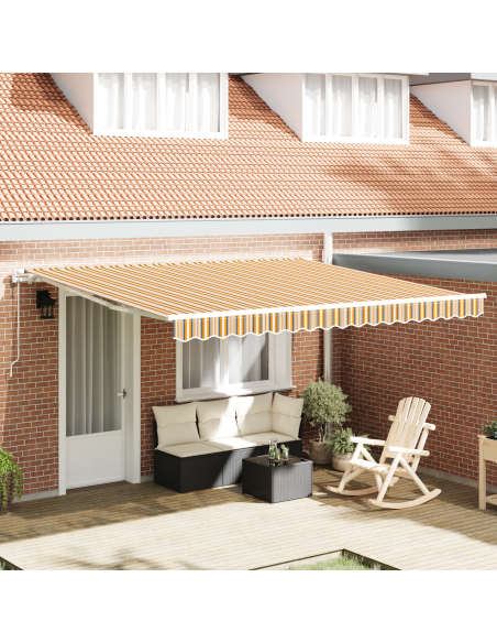 Tenda Retrattile Multicolore 400 × 300 cm Tessuto