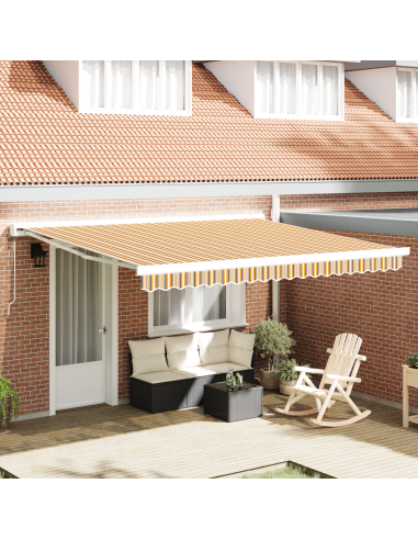 Tenda Retrattile Multicolore 400 × 300 cm Tessuto e Metallo