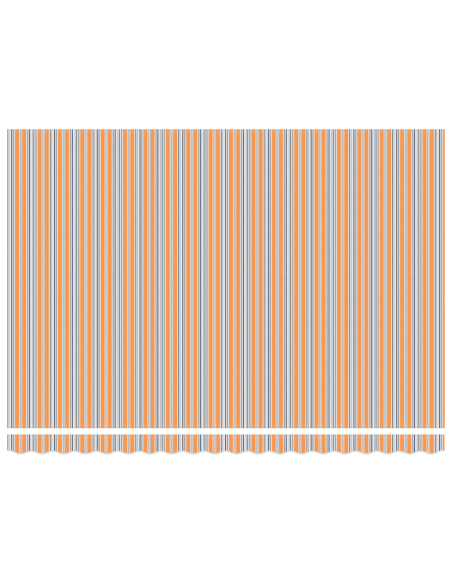Tenda Retrattile Manuale a Strisce Multicolore 450x300 cm