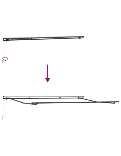Tenda Retrattile arancione e marrone 450 × 350 cm 2