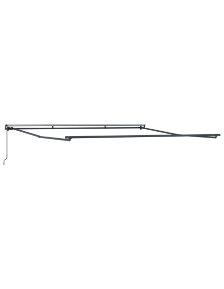 Tendone Retrattile Manuale Strisce Multicolore 450x350 cm