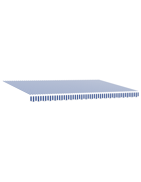 Tenda Retrattile Manuale Blu e Bianca 500x300 cm