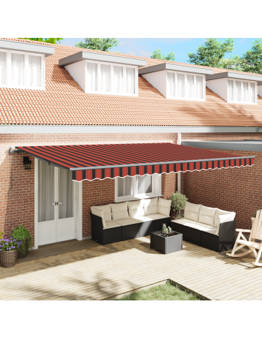 Tenda Retrattile arancione e marrone 500 × 300 cm