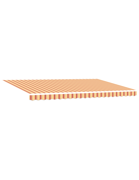 Tenda Retrattile Automatica con LED Gialla e Arancione 500x350 cm