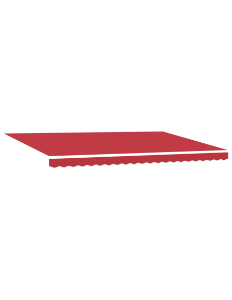 Tenda Retrattile Automatica  con LED Rossa 500x350 cm