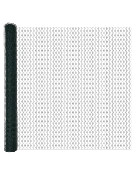 Recinzione con Posto Verde 1,5 x 50 m Acciaio e PVC