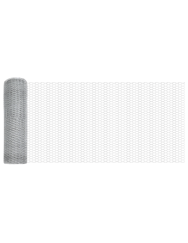 Recinzione con Posto Argento 0,8 x 10 m Acciaio