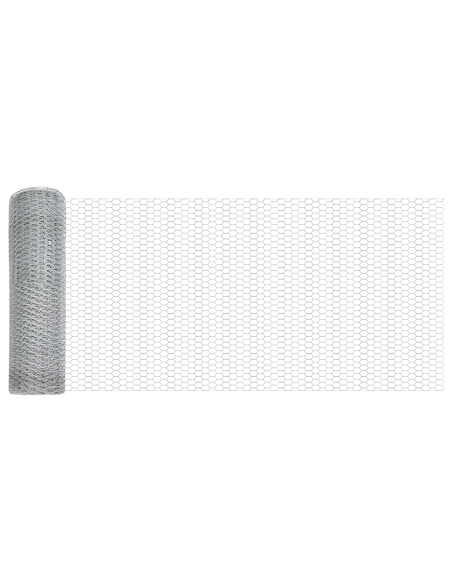 Recinzione con Posto Argento 0,8 x 10 m Acciaio