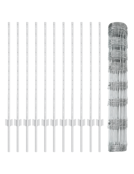 Pali di recinzione  22 pcs U-Channel 100 cm Acciaio Galvanizzato