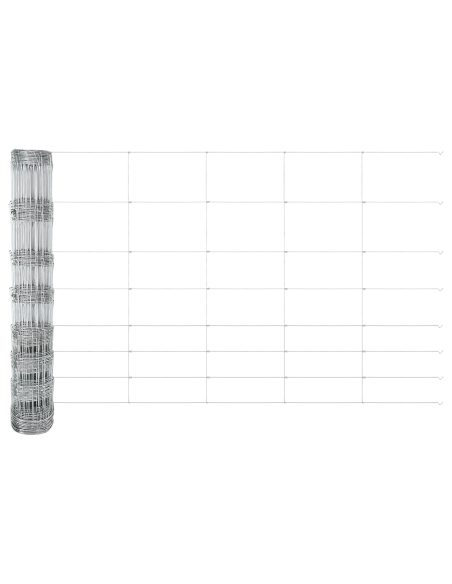 Recinzione con Posto Argento 1 x 25 m Acciaio