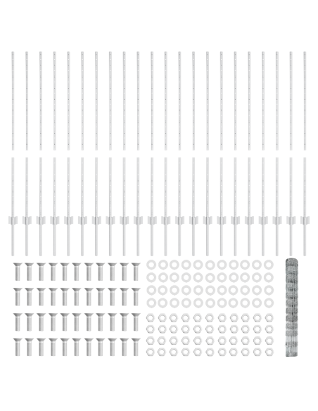 Recinzione con Posto Argento 1,2 x 50 m Acciaio