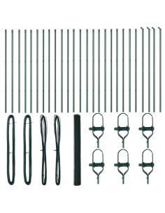 Palo della recinzione Verde 50 x 1,5 m (rete da 13 mm) 2