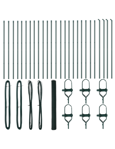 Palo della recinzione Verde 50 x 1,5 m (rete da 13 mm)